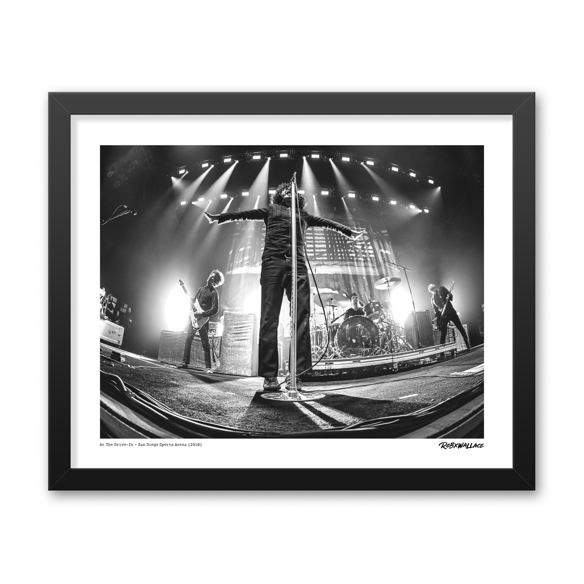 Photo by Rob Wallace: Cedric Bixler-Zavala of At The Drive-In live on stage at San Diego Sports Arena in 2018.