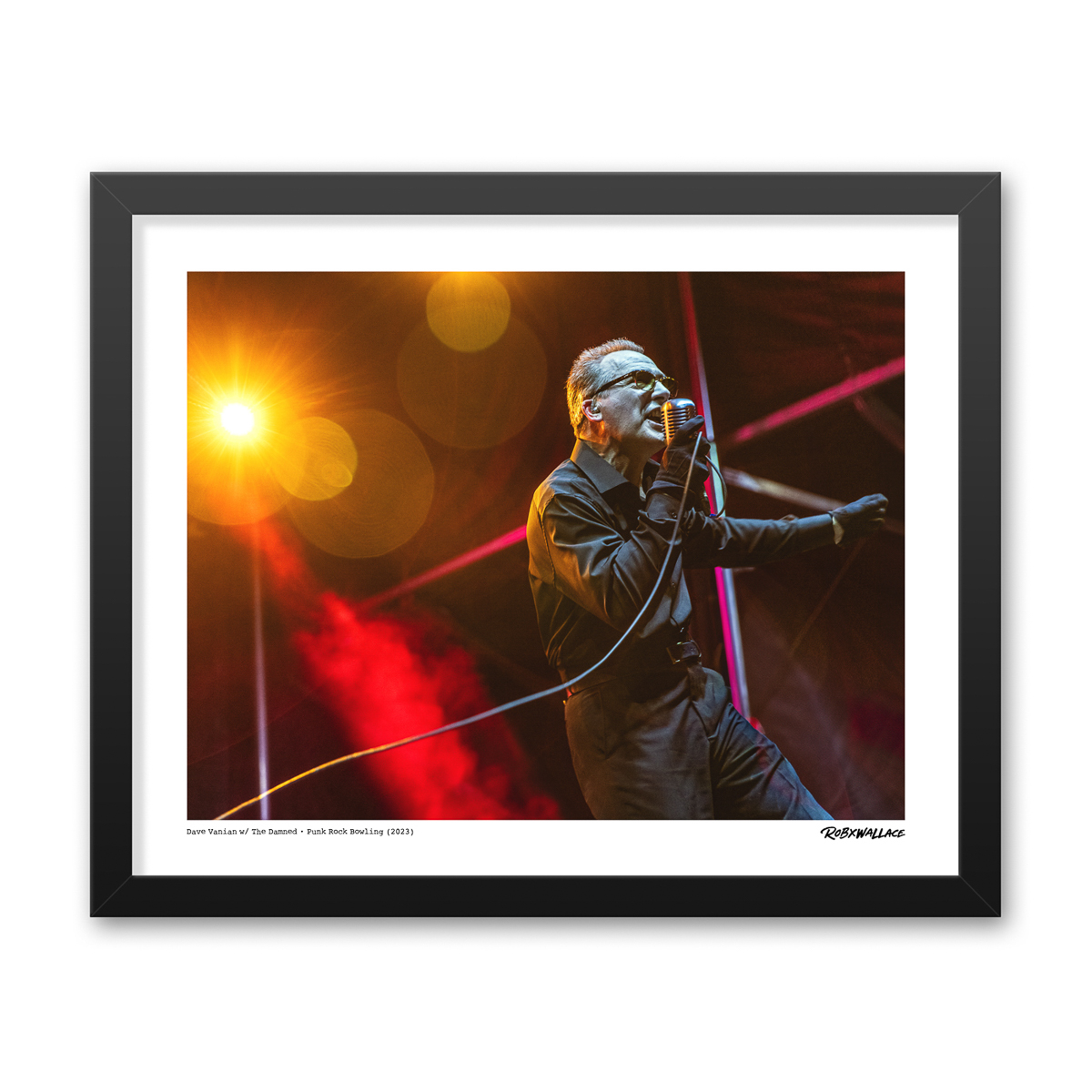 Photo by Rob Wallace: Dave Vanian of The Damned performing live at Punk Rock Bowling in Las Vegas, NV in 2023.