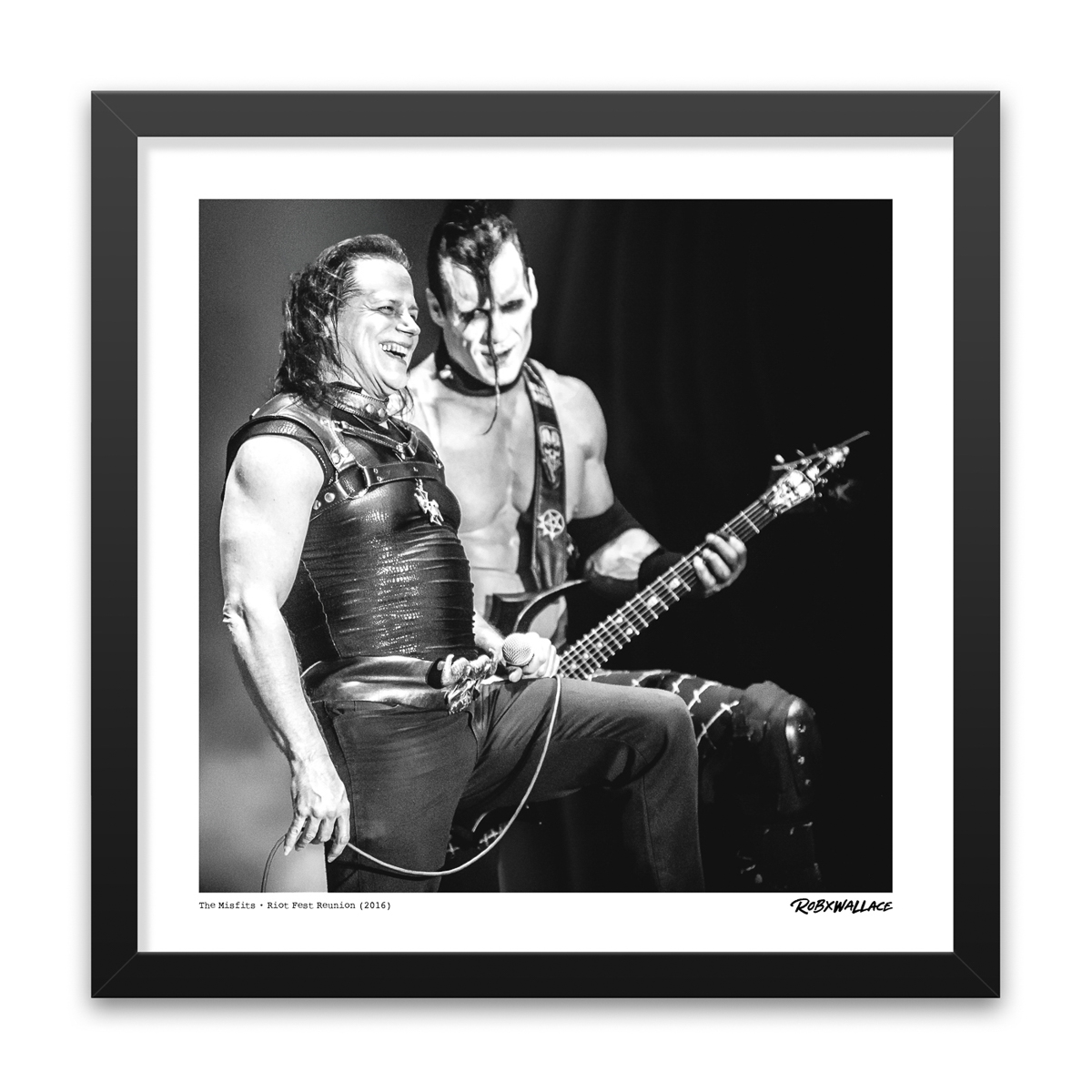 Photo by Rob Wallace: Glenn Danzig and Doyle Wolfgang von Frankenstein performing live during The Misfits reunion at Riot Fest Denver 2016.