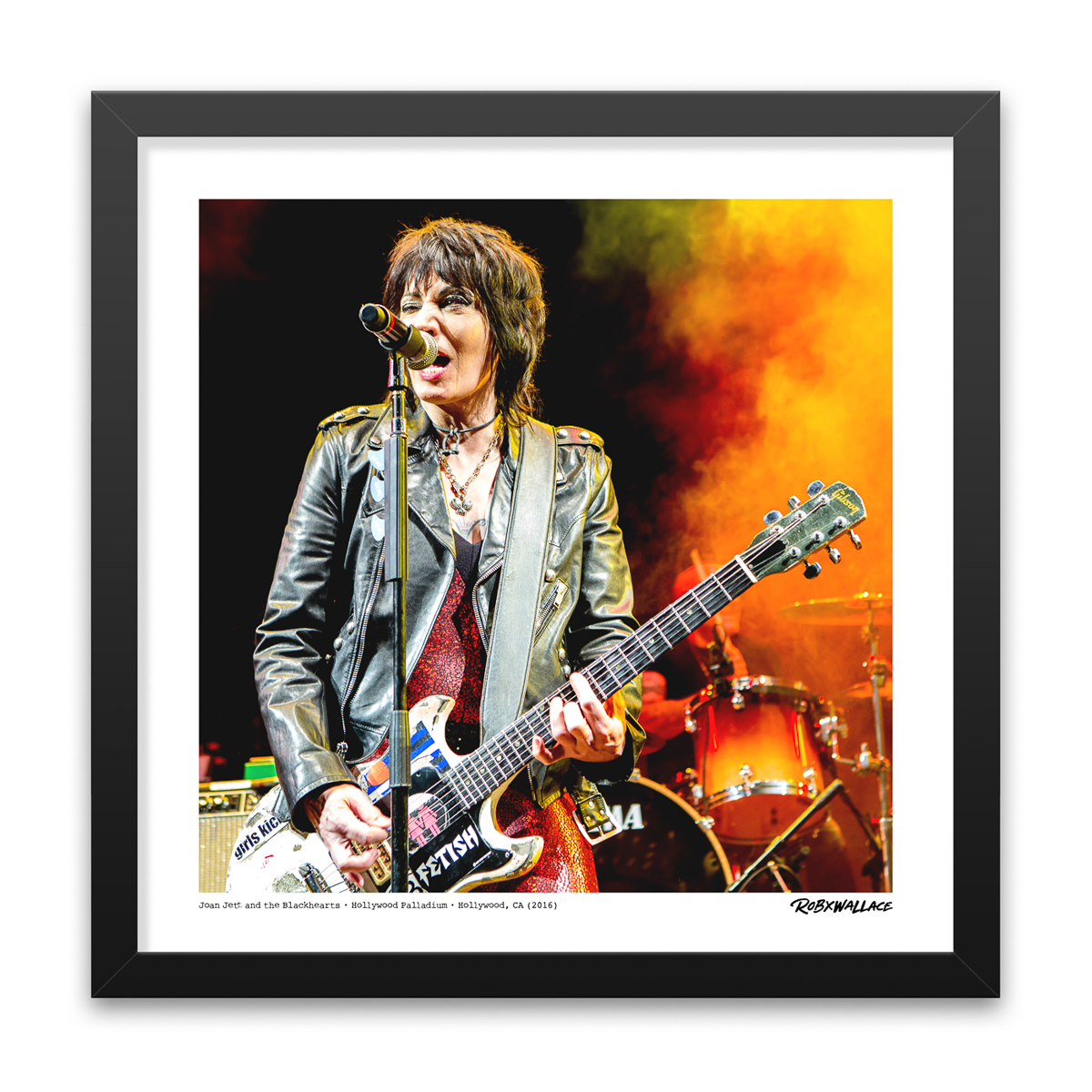 Photo by Rob Wallace: Joan Jett performing live on stage at the Hollywood Palladium in Los Angeles, CA in 2016.
