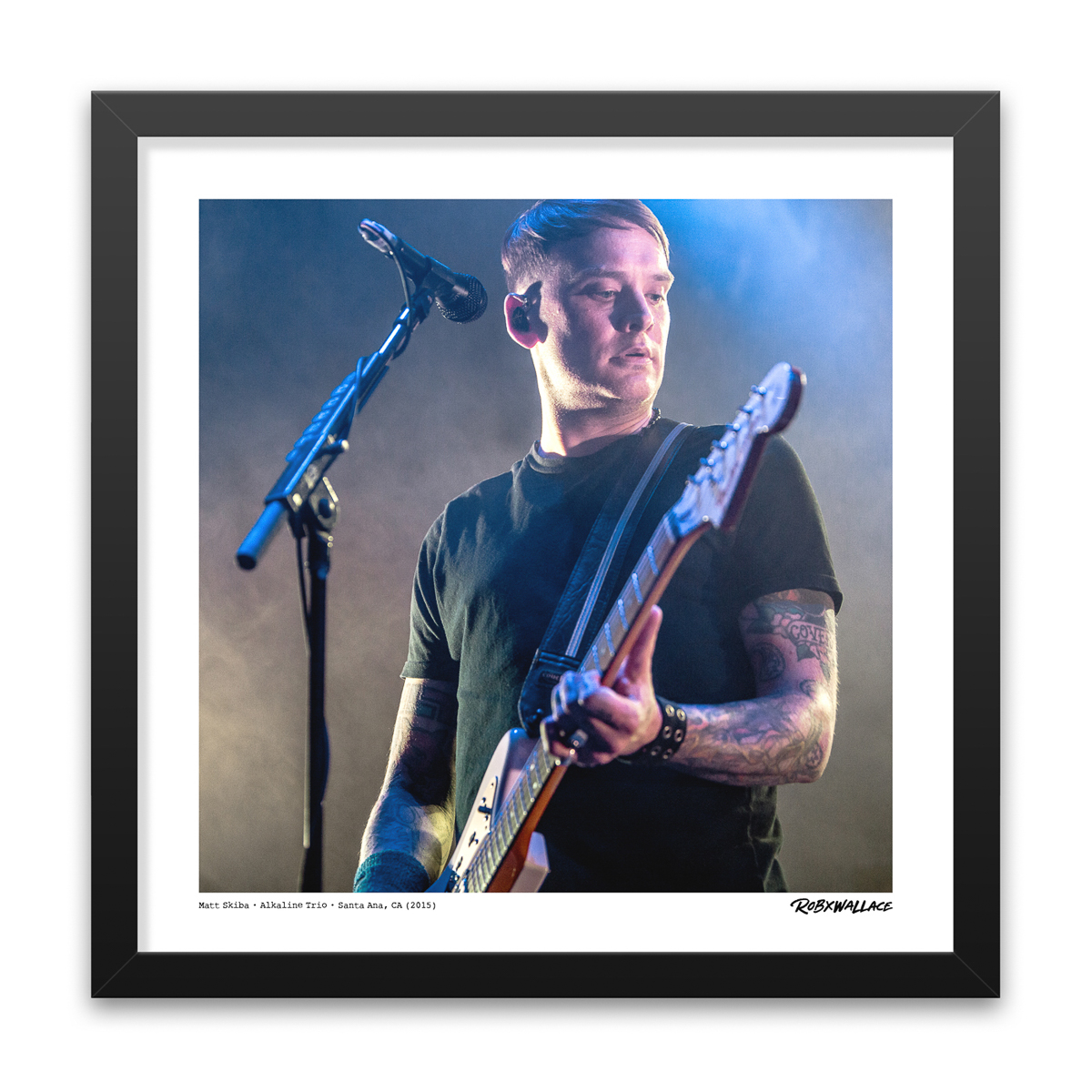 Photo by Rob Wallace: Matt Skiba performing live with Alkaline Trio at The Observatory in Santa Ana, CA in 2015.