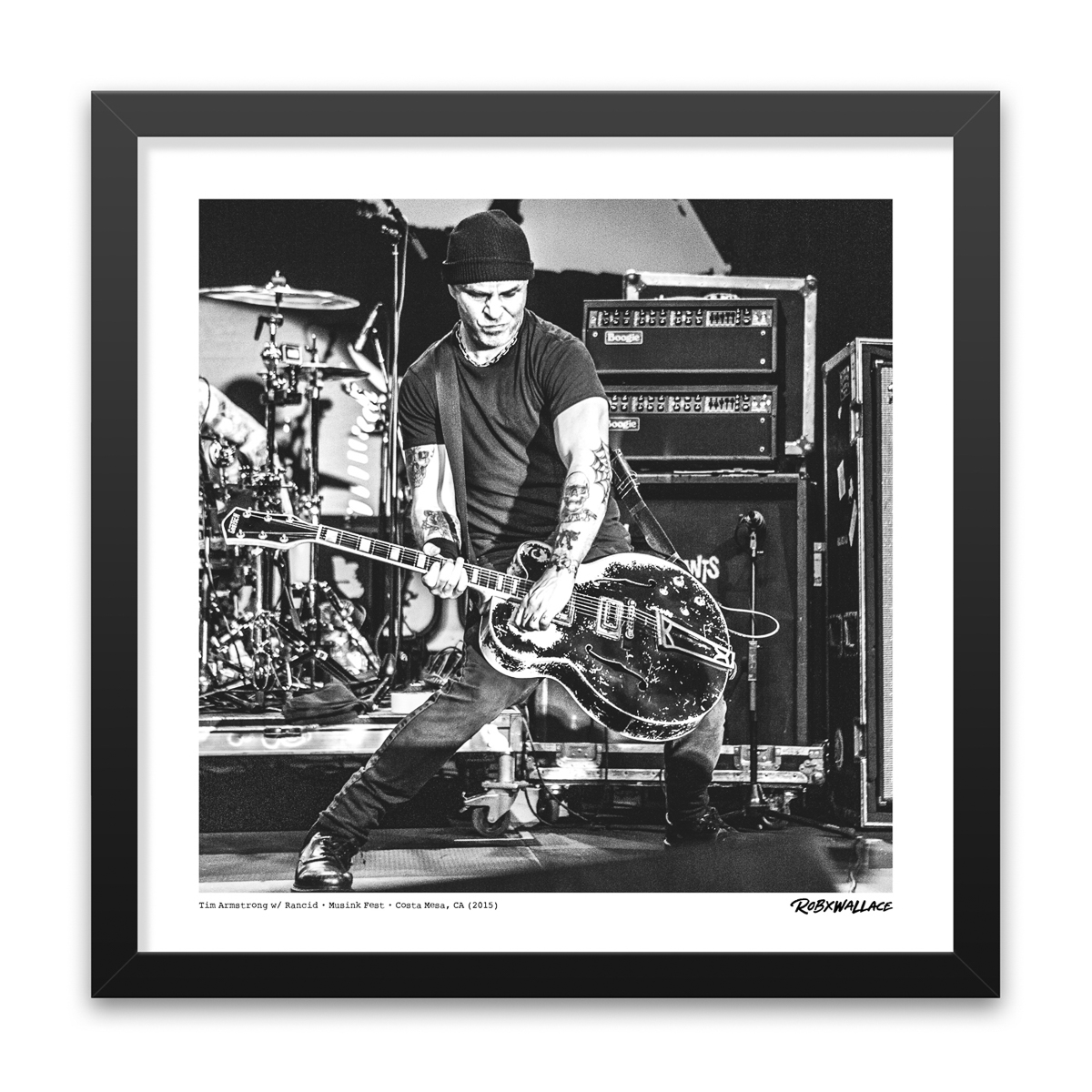 Photo by Rob Wallace: Tim Armstrong of Rancid performing live at the Musink Festival in Costa Mesa, CA in 2015.